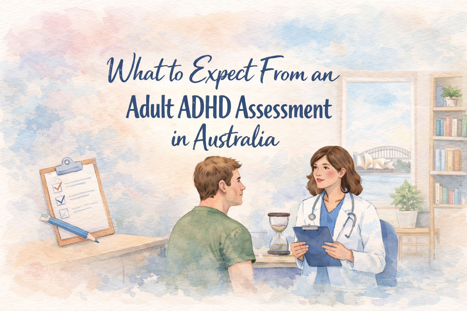 What to expect from an adult ADHD assessment in Australia — what your clinician should cover, what they shouldn't skip, and how to tell if your assessment was thorough enough.