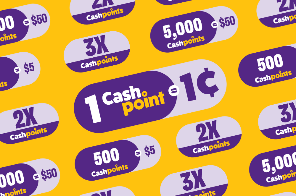 Cashpoints rewards are simple and transparent