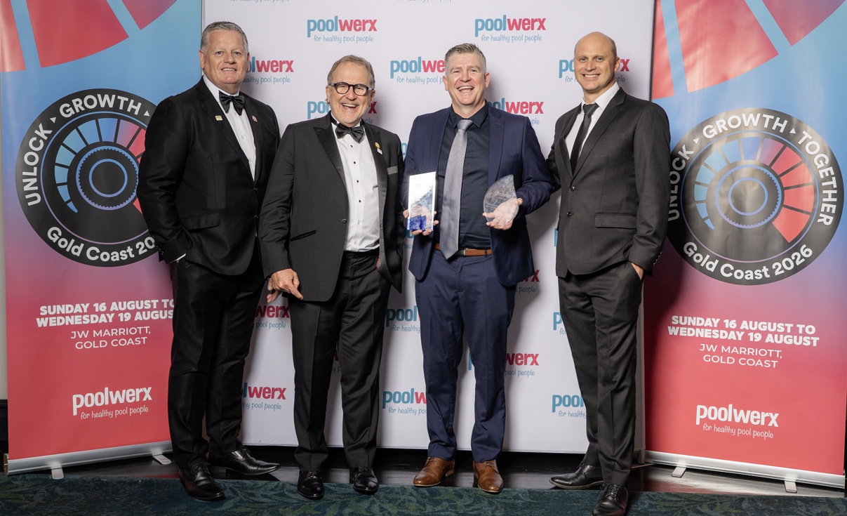 Poolwerx Franchise Partners and leadership at the 2026 Poolwerx Gala Awards on the Gold Coast