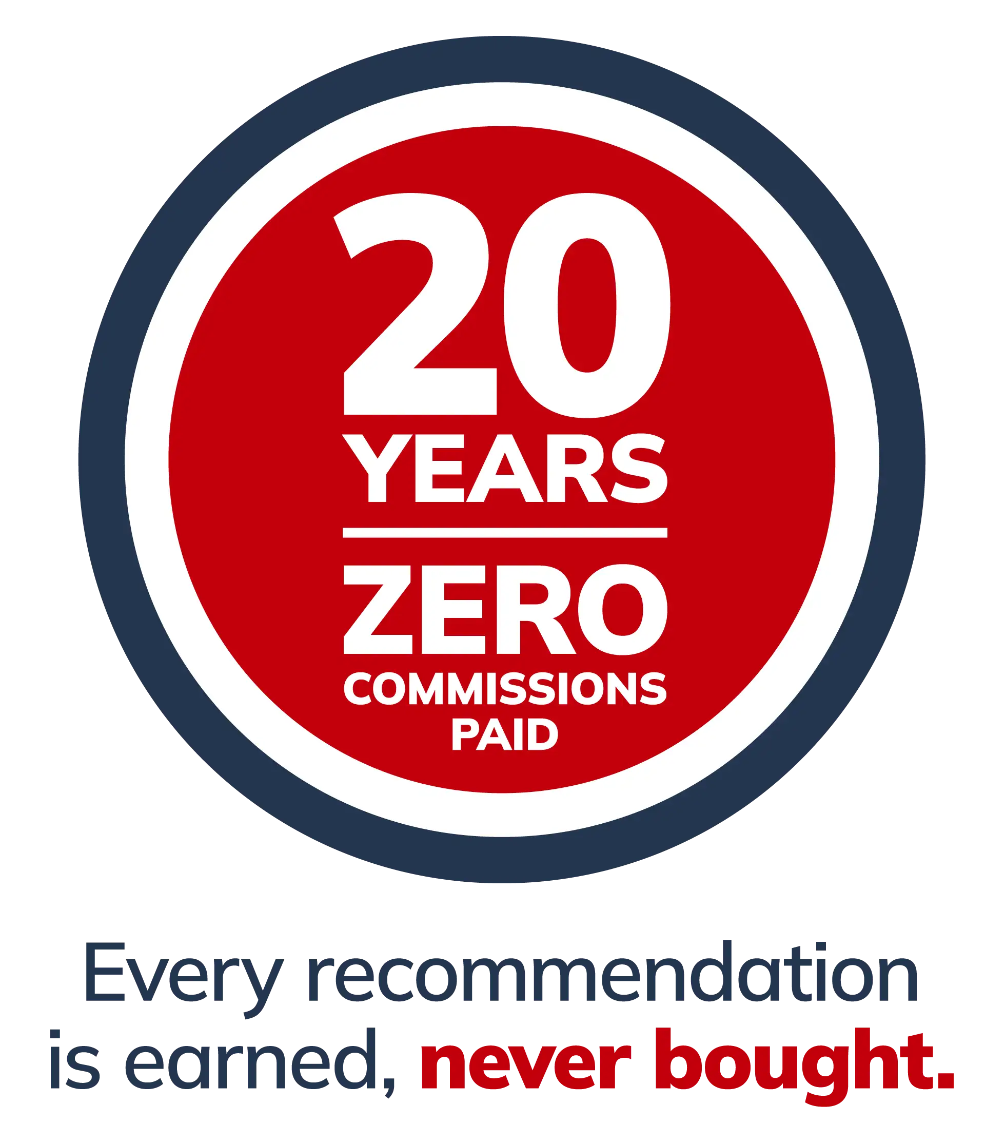 20 years zero commission paid