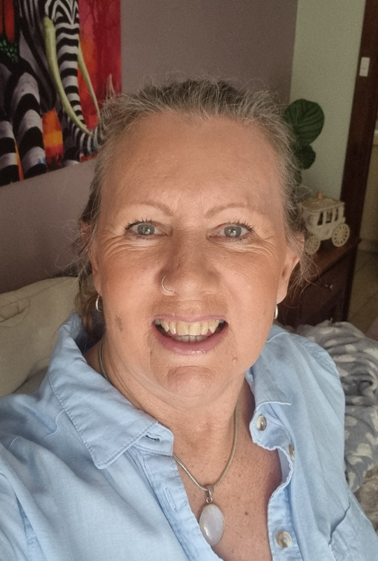 Selfie of Deb McKnight inside her home