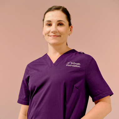 McGrath Nurse Kristyn Shilling Nurse wearing scrubs