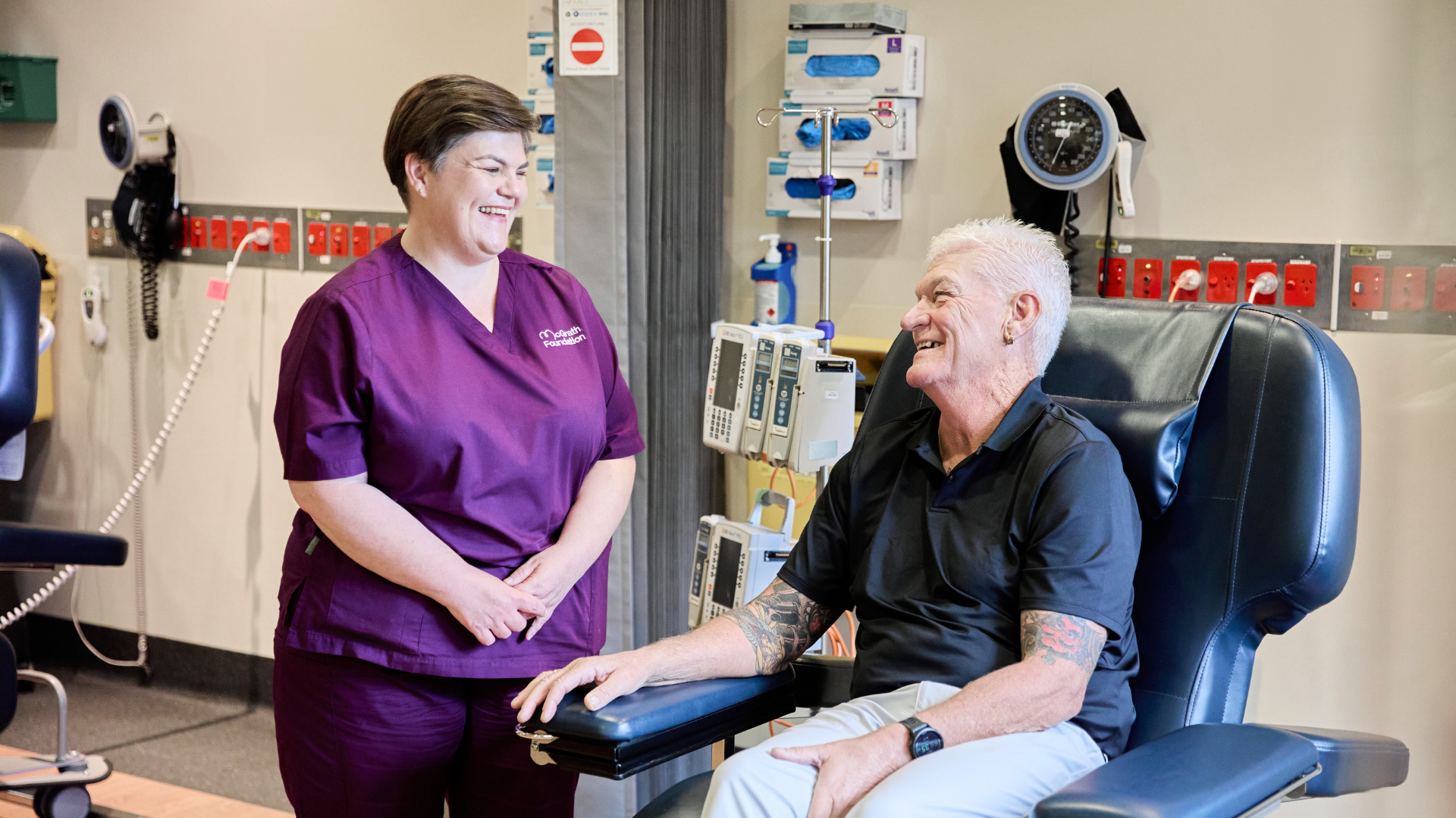 Paul and McGrath Cancer Care Nurse Nicola