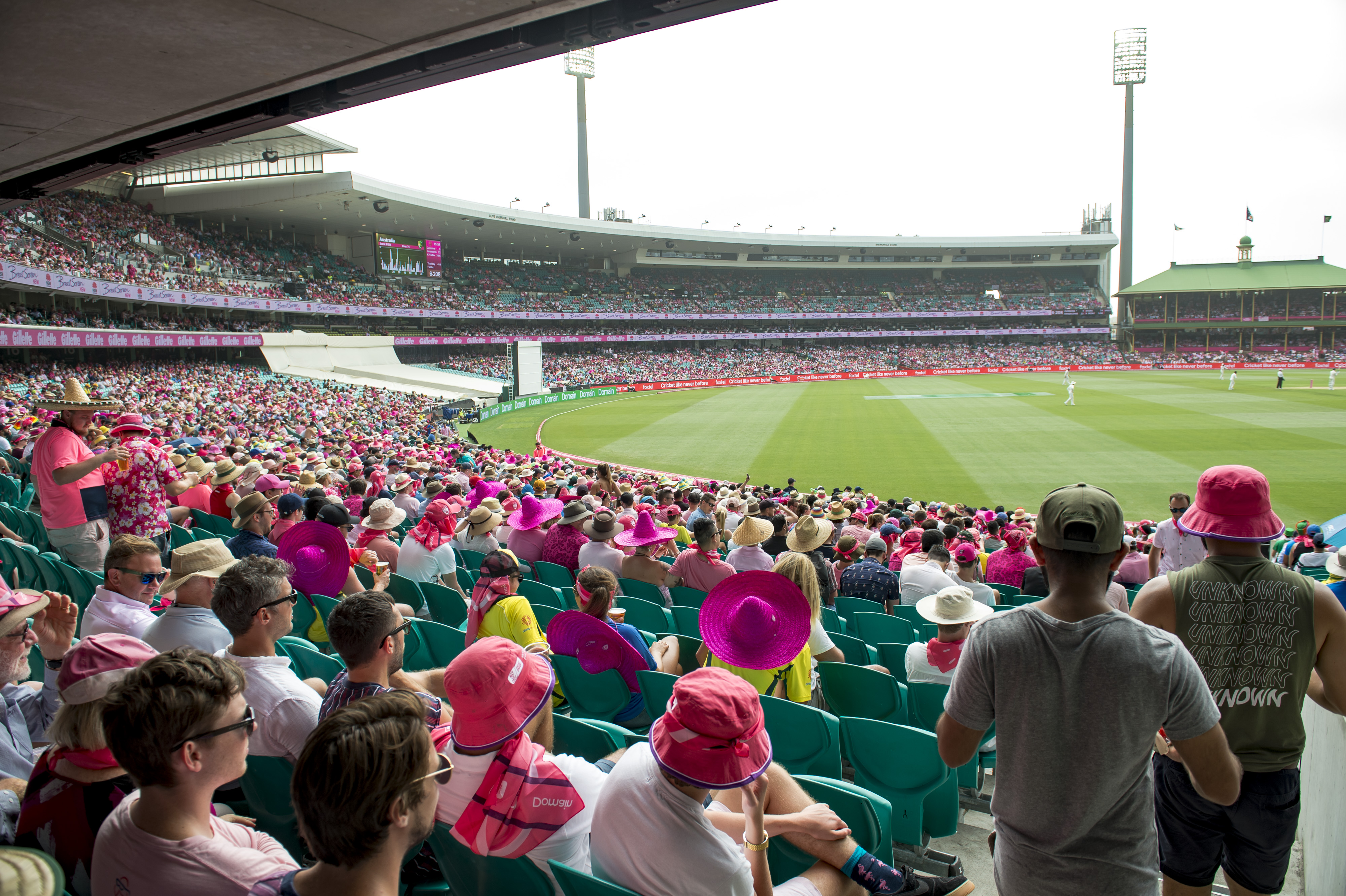 SCG stands at the Pink Test