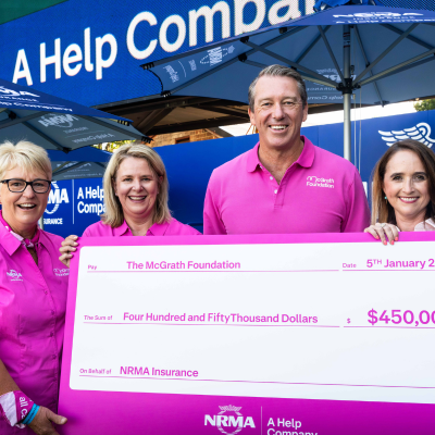 McGrath Cancer Care Nurses with Glenn McGrath and NRMA Insurance