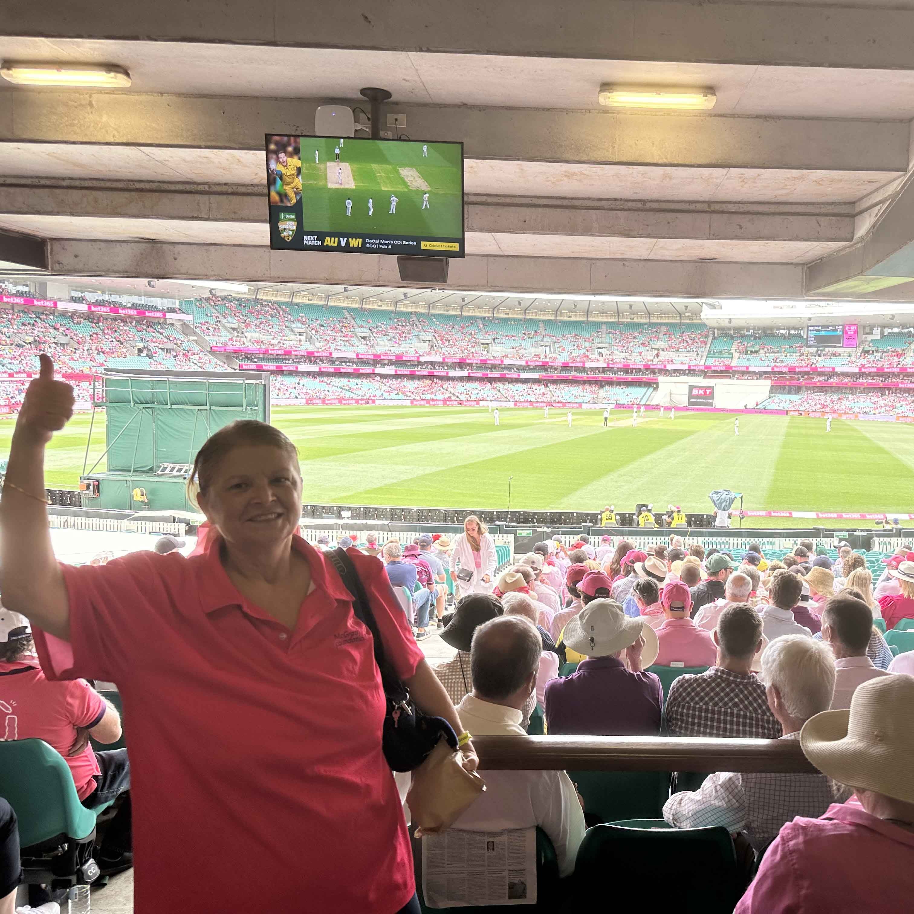 Helen Nahas at the Pink Test