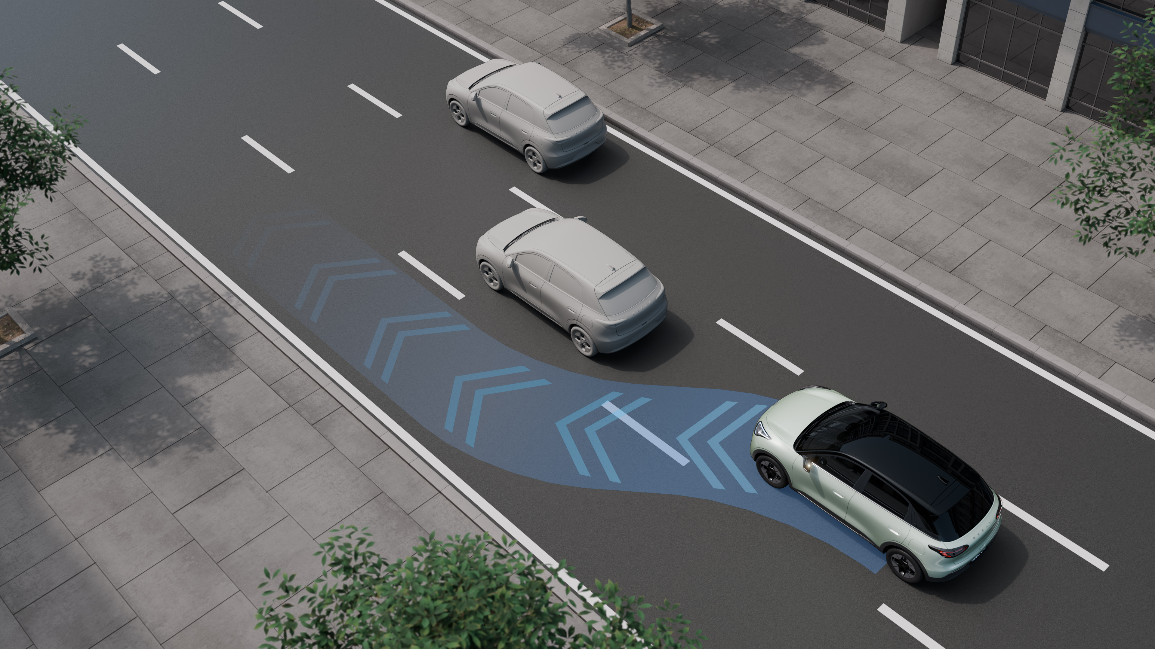 Geely EX2 - LCA - Lane Changing Assist