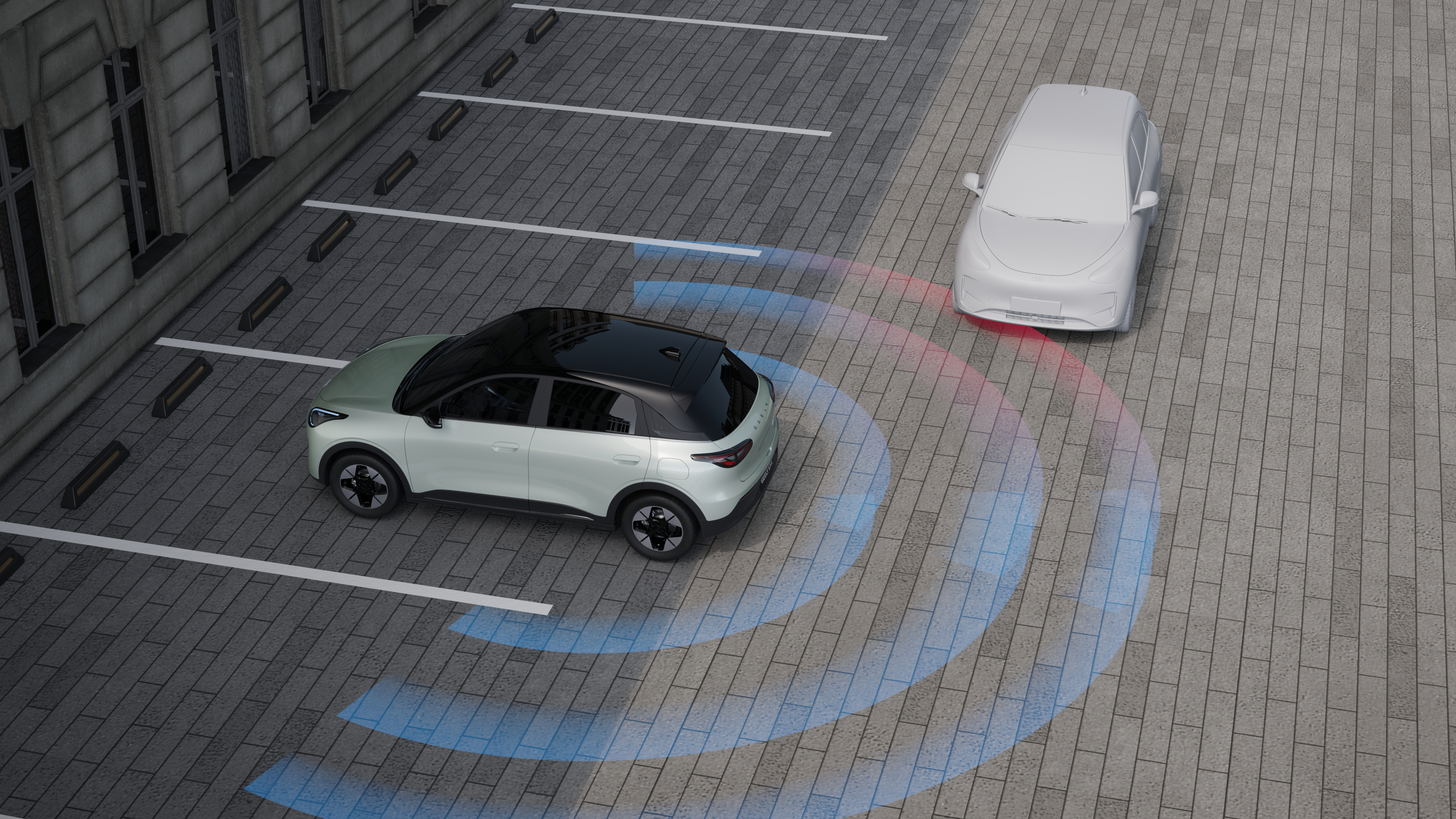 Geely EX2 - RCTA - Rear Cross Traffic Alert