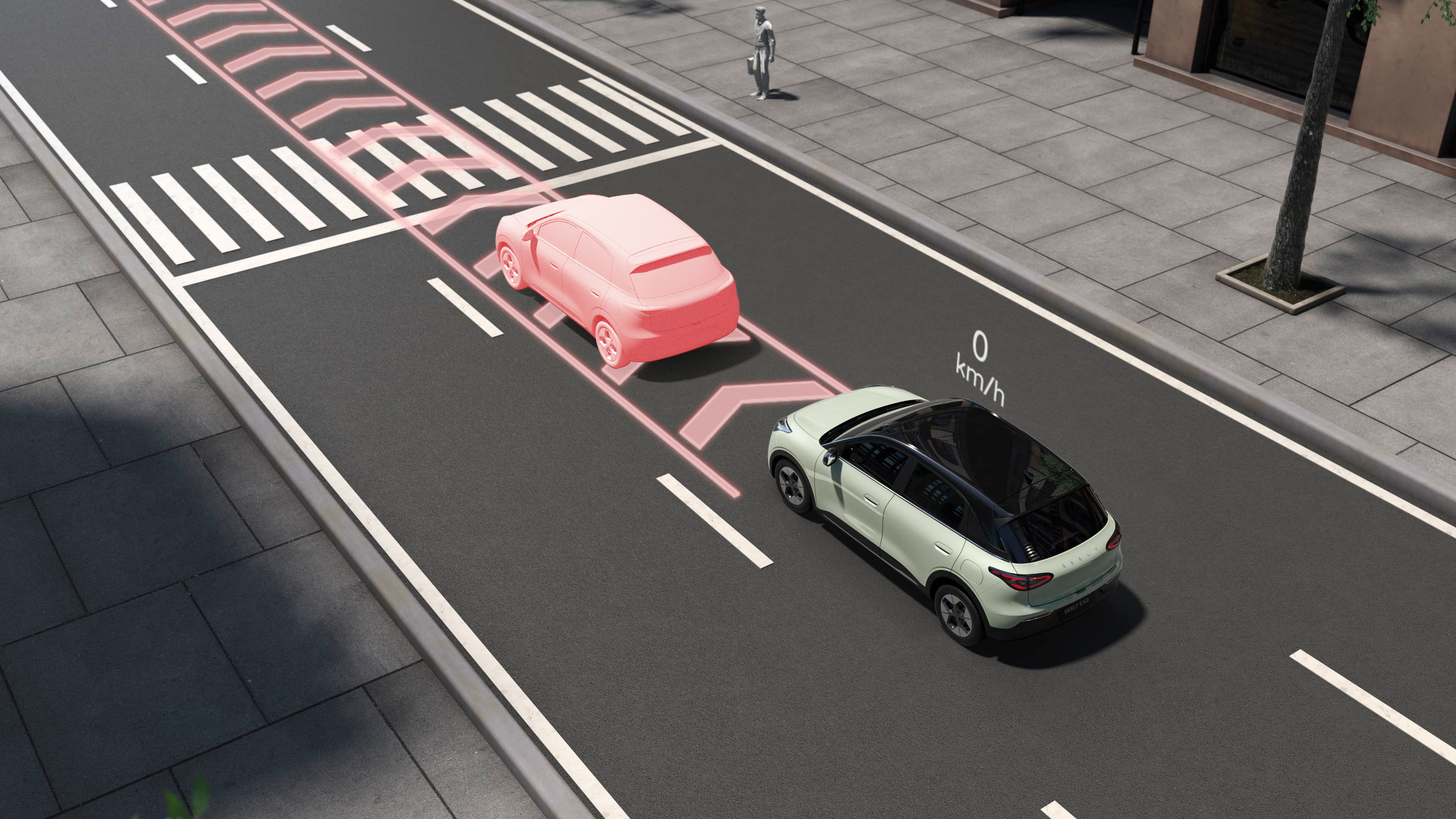 Geely EX2 - AEB - Automatic Emergency Braking