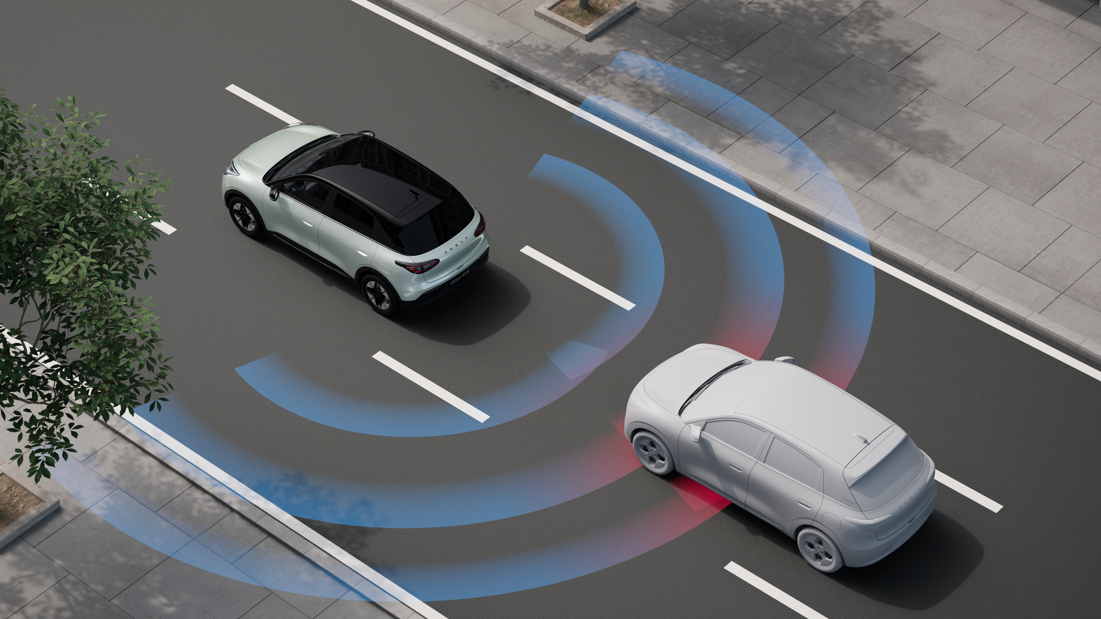 Geely EX2 - RCW - Rear Collision Warning