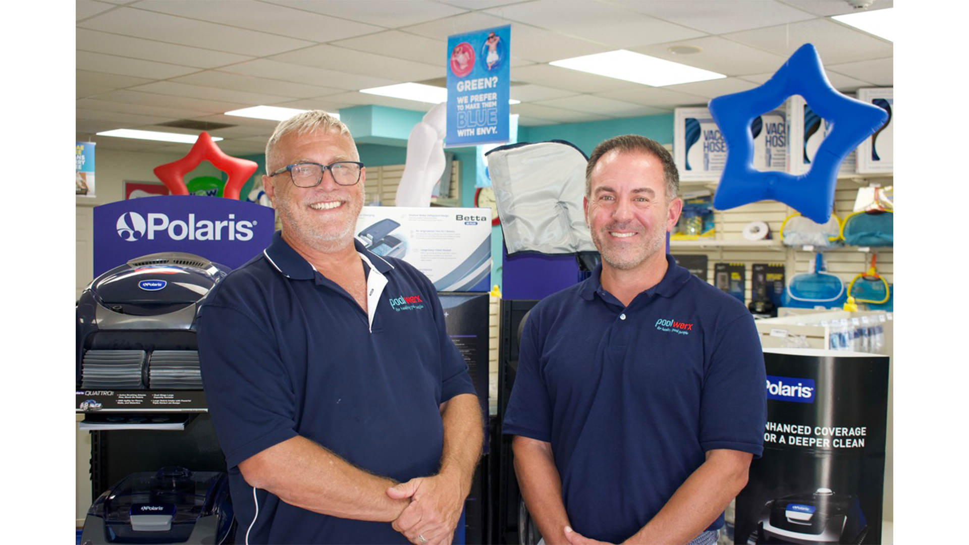 Poolwerx Flower Mound - Owners Frank Disher and Robbie Cox