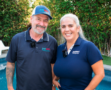 Poolwerx Encino  - Owners Lilliana and JC Escudero