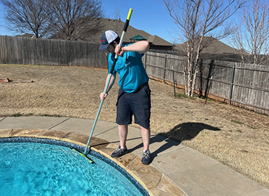 Pool cleaning & service in Broken Arrow, Tulsa, Jenks, Bixby, Sand Springs, Sapulpa, and surrounding areas.